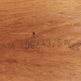 Table basse vintage par Niels Bach pour Niels Bach As, années 1960