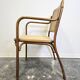 Fauteuil en bois cintré des années 60