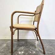 Fauteuil en bois cintré des années 60