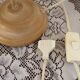 Vintage French Goose Neck Lamp - Grape Detail - Opaque Glass Shade