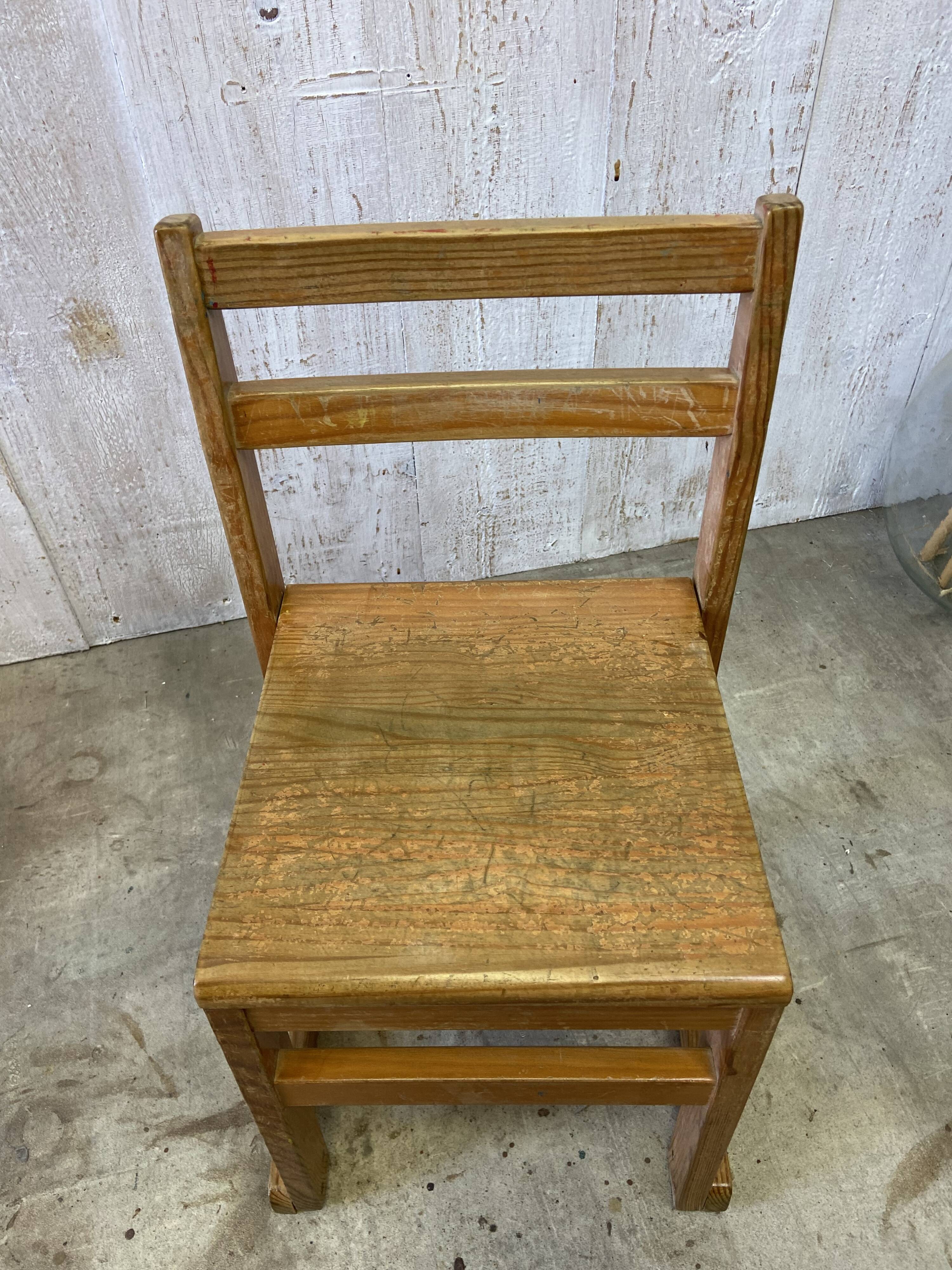 Vintage school chair