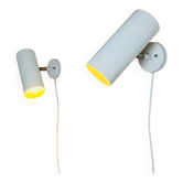 C-1582 Tubular Wall Lamps In White By Raak Amsterdam, The Netherlands 1960S