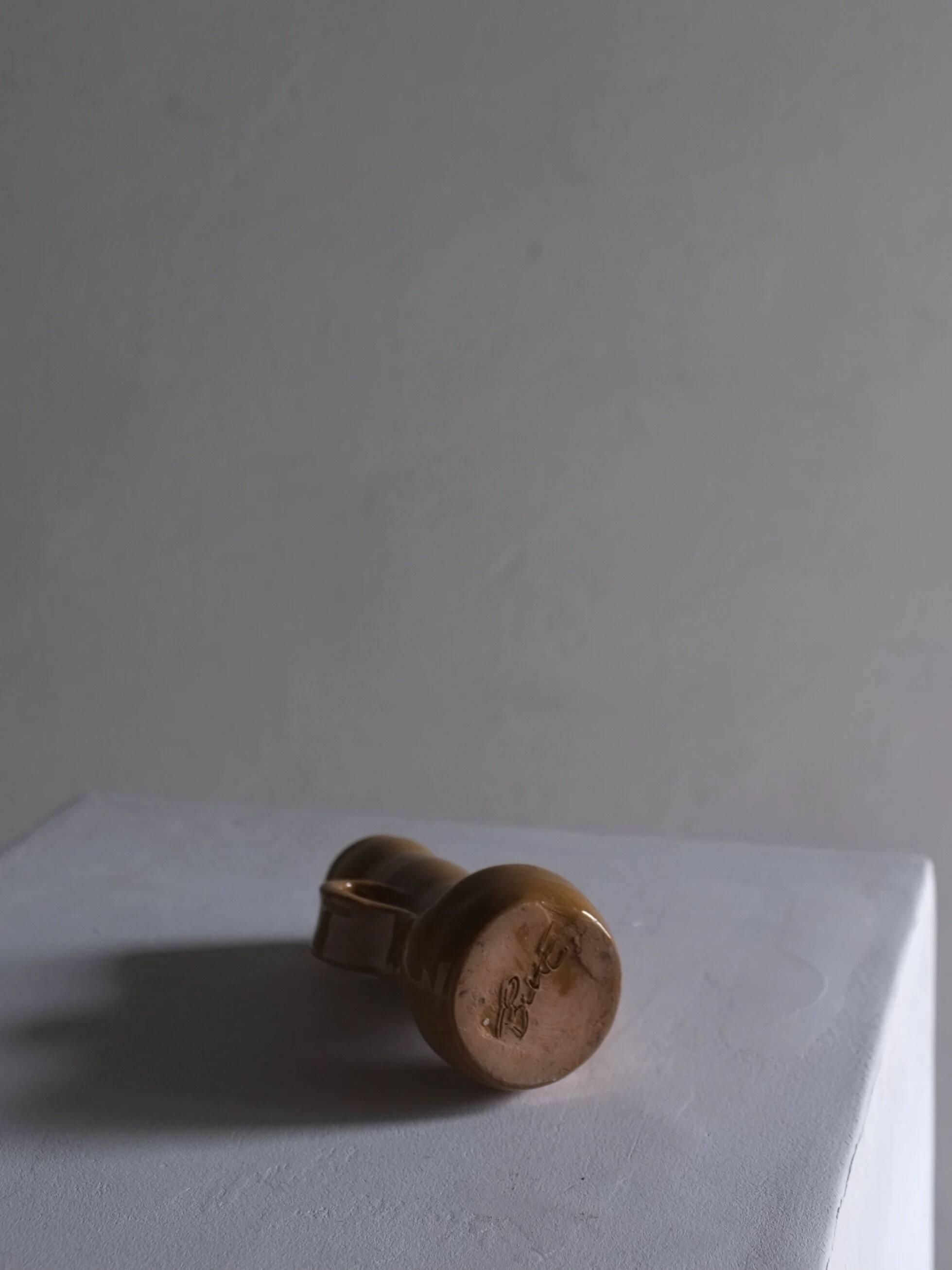 Primitive bud vase candle holder | 1970s