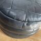 Pouf / Footrest black patchwork leather De Sede