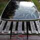 Table basse en verre années 50/60