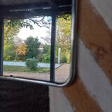 Barber mirror with chain