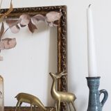 Vintage brass deer and doe