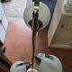 70s chrome metal floor lamp with 3 opaline ball lights