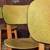 Lot of 6 chairs compass feet 1970