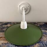 Enameled sheet metal wall light