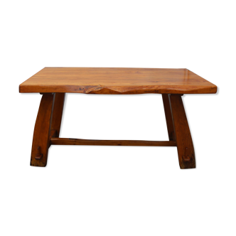 Farmhouse table in solid elm, France, 1960