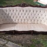 Banquette 3 places style Baroque Rococo