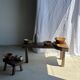 Handcrafted Indonesian rattan flower-shaped basket D26 H8