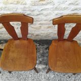 Mismatched bistro chairs