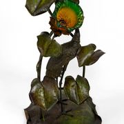 Japanese-style Heron floor lamp, Art Nouveau, France, circa 1900