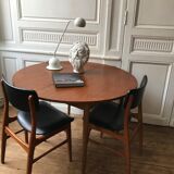 Vintage table with central extension