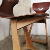 Pair of Pagholz chairs, schulmobel