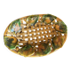 Woven fruit bowl barbotine 1950s