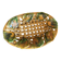 Woven fruit bowl barbotine 1950s