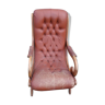 Leather brown armchair