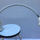 Lampe médicale architecte bras flexible & tête metal blanc