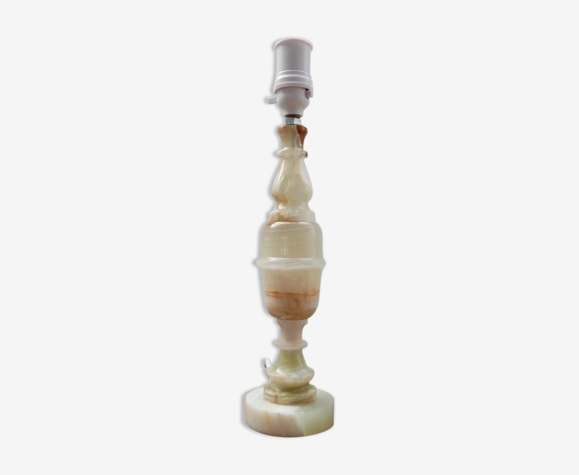 Mid-Century Alabaster or Onyx English Table Lamp