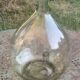 Dame Jeanne, bonbonne, bouteille en verre transparente, verre très épais