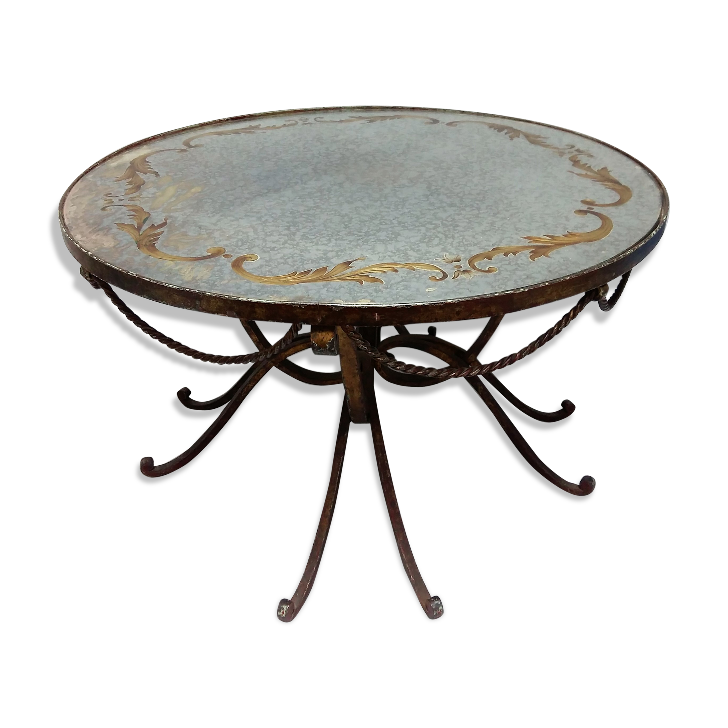 Coffee table  wrought iron