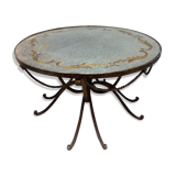 Table basse en fer forgé
