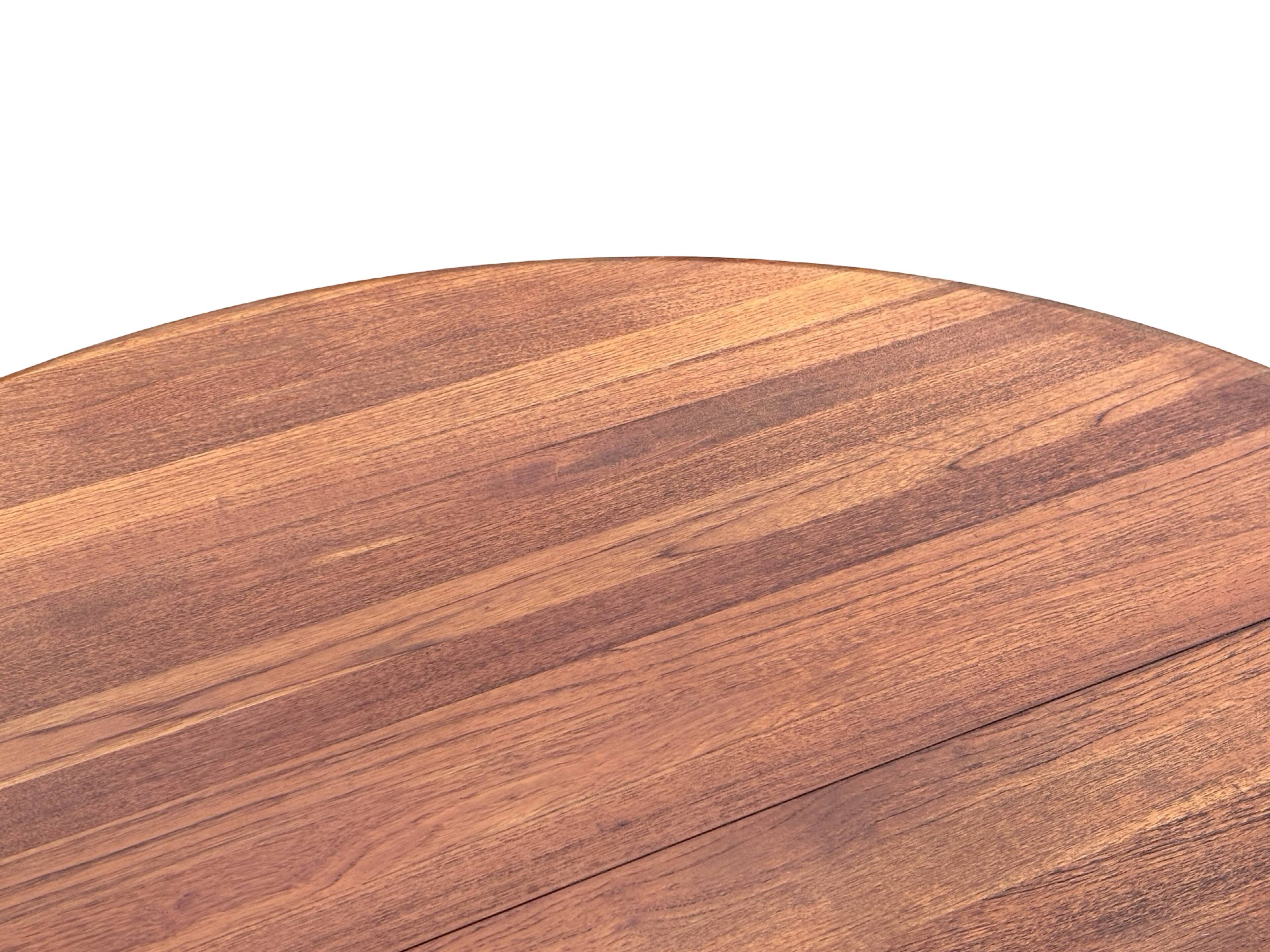 Vintage Teak Glostrup Dining Table Extendable Oval 1970s