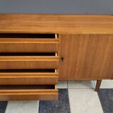 Sideboard 4 drawers 1 door 1960s