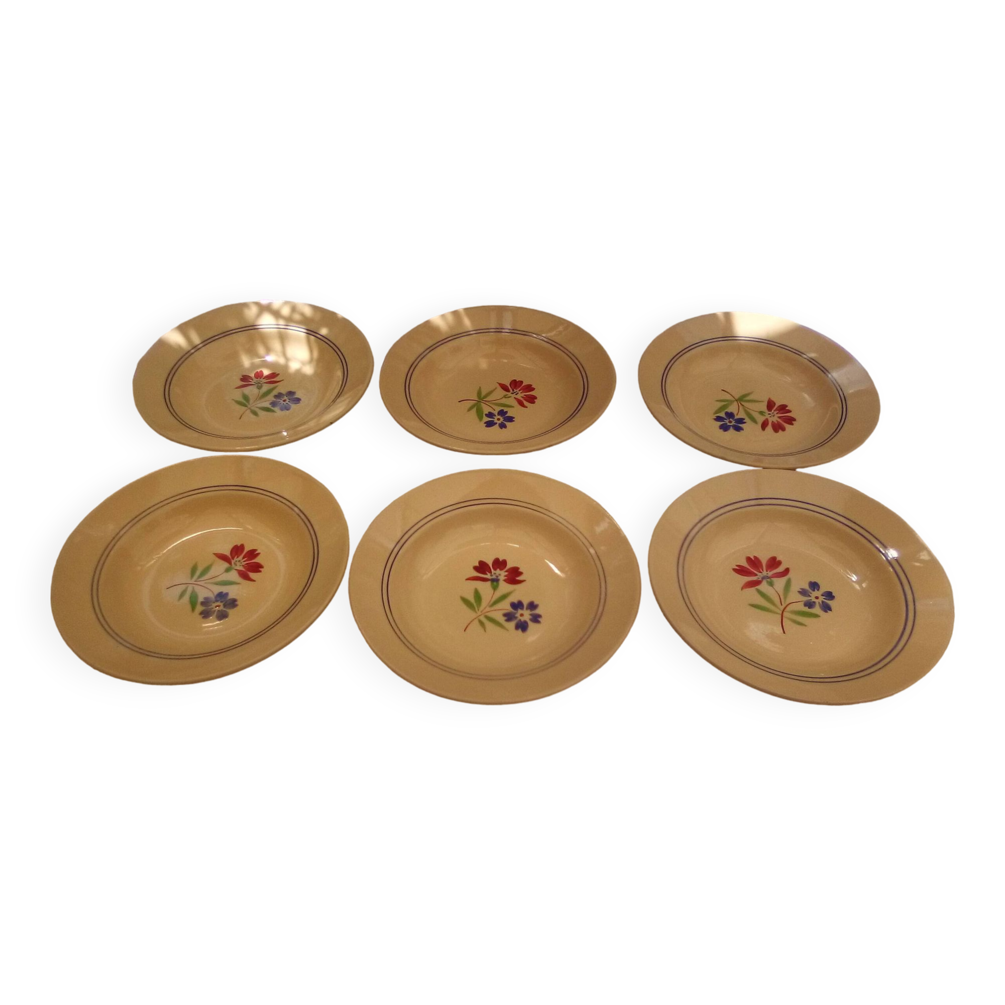 6 May soup plates / KG Lunéville
