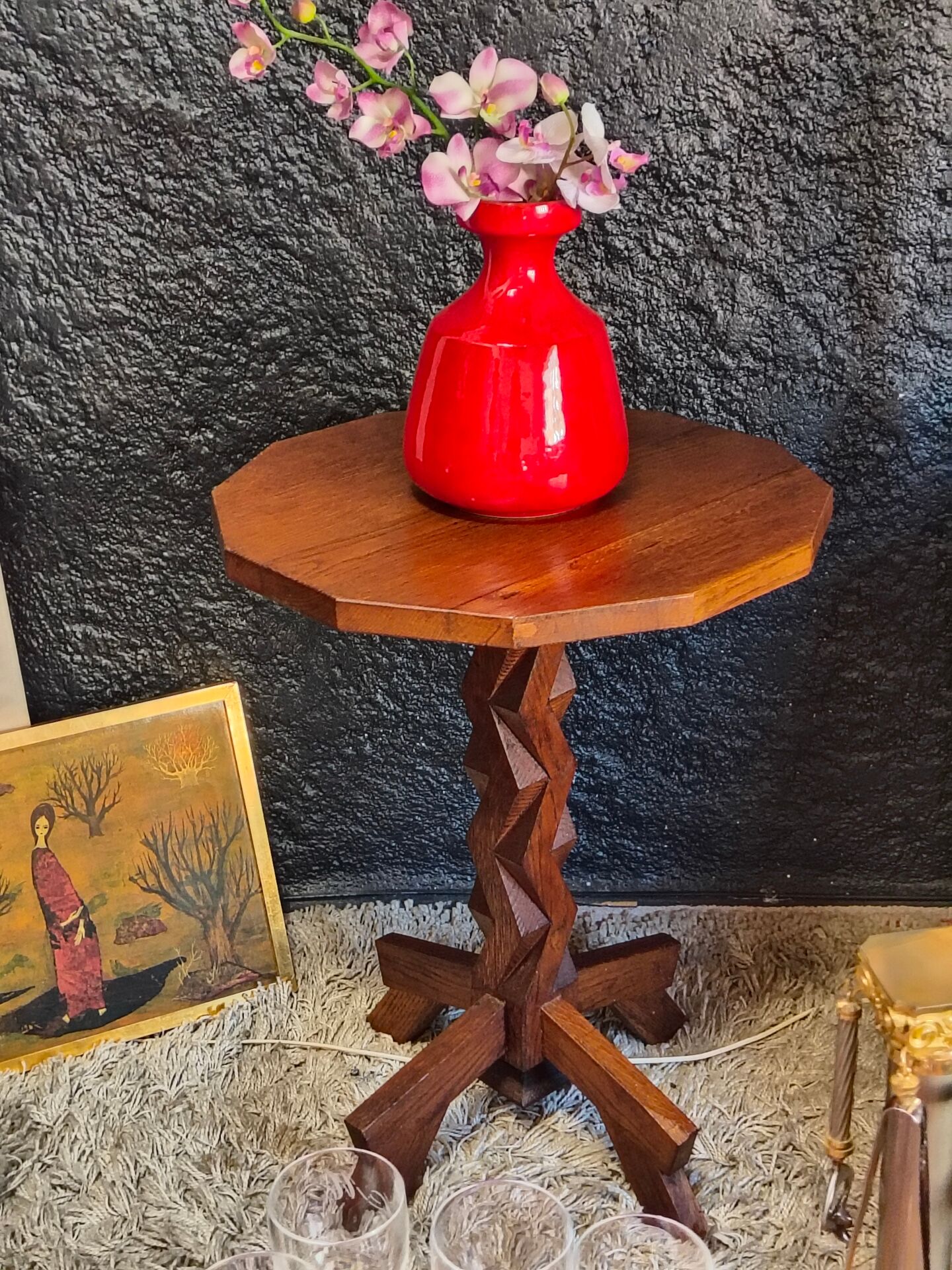 Table d'appoint brutaliste