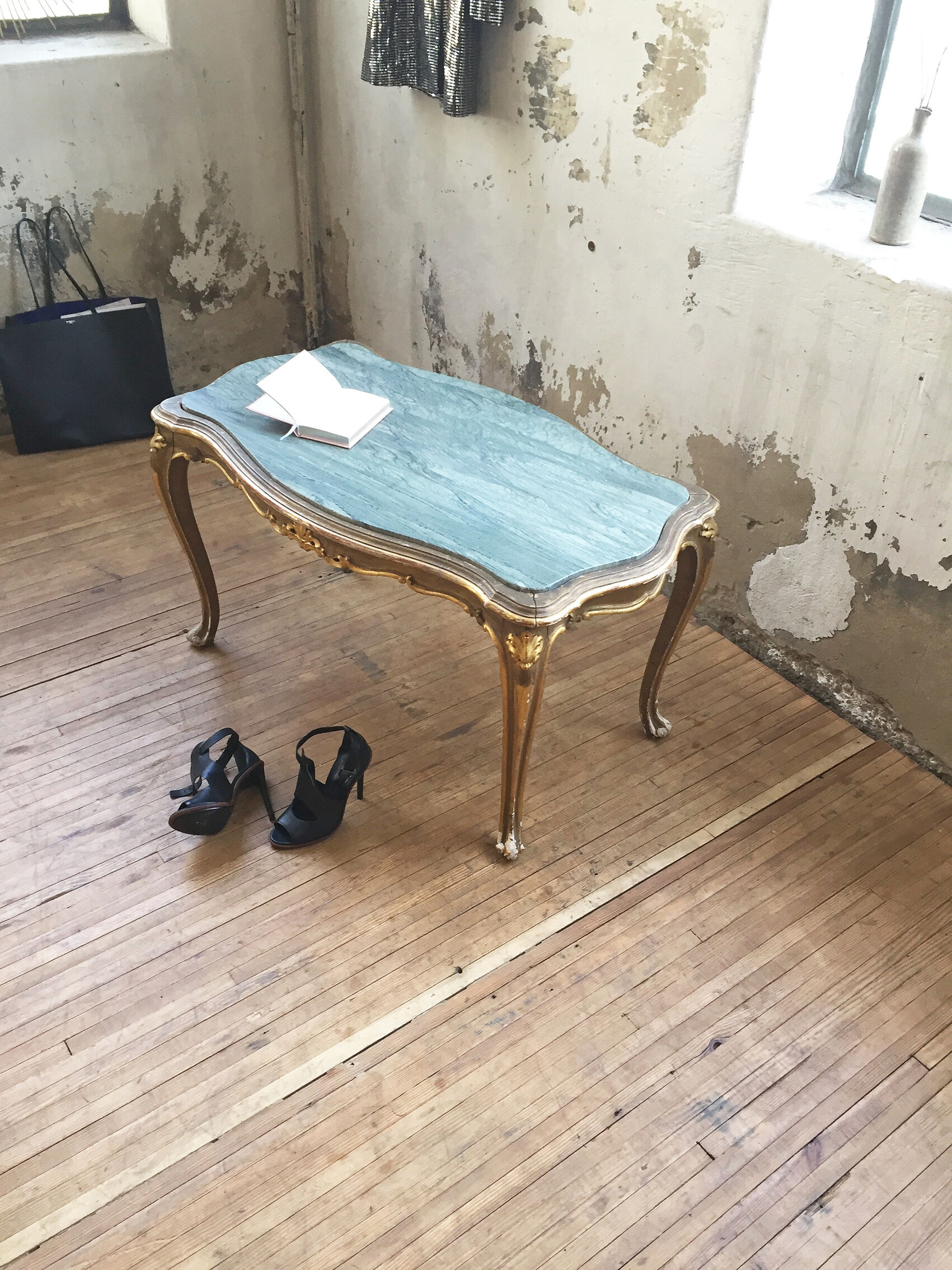 Louis XV marble coffee table