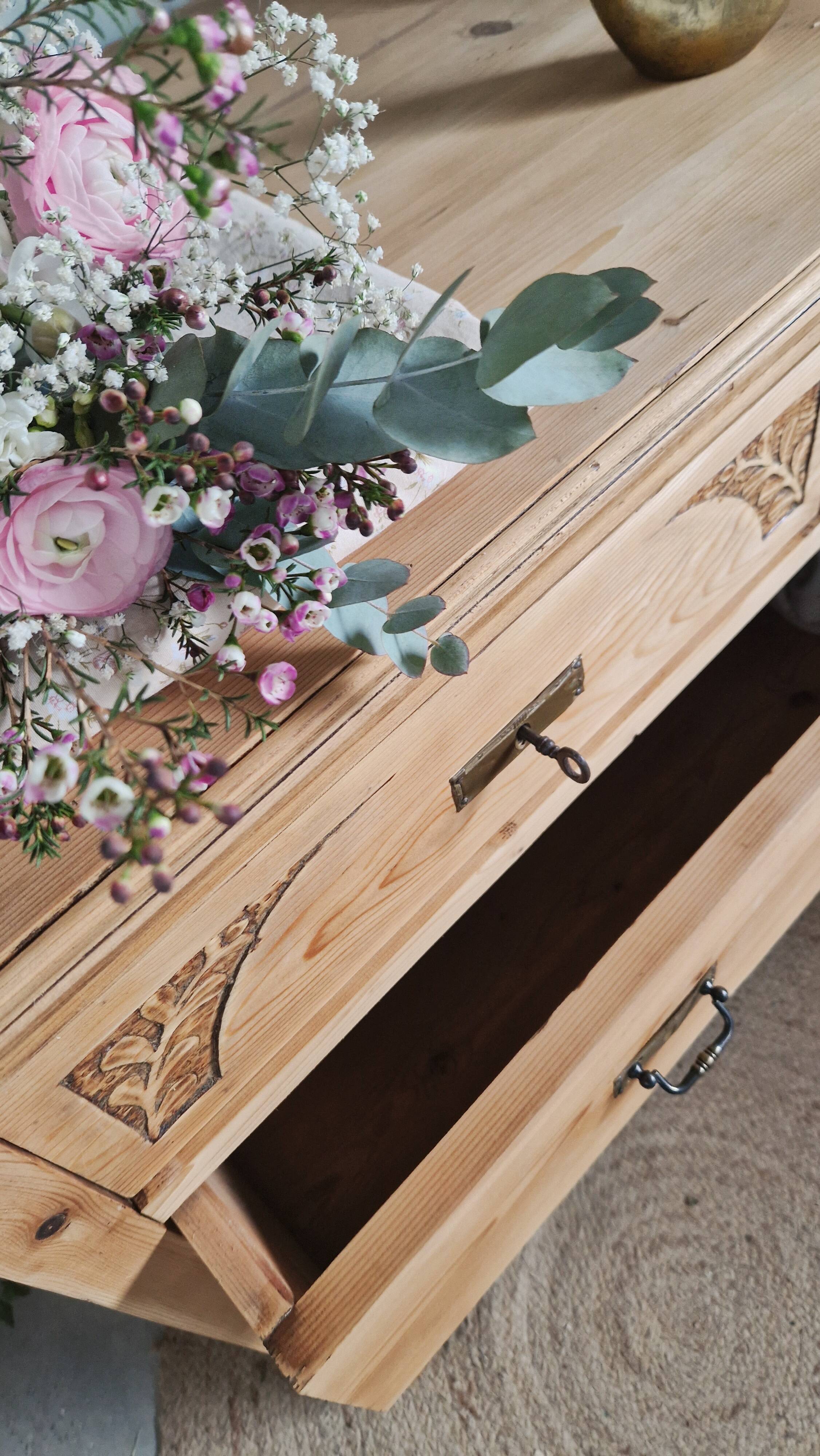 Very old and beautiful chest of drawers.