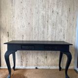 Louis XV style console in black wood