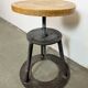 Black Industrial Workshop Swivel Stool, 1960s