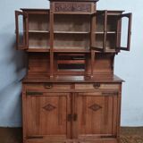 Art Nouveau Art Deco sideboard in blond walnut