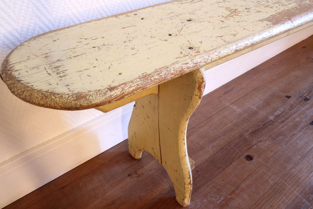 Former wooden farmbench