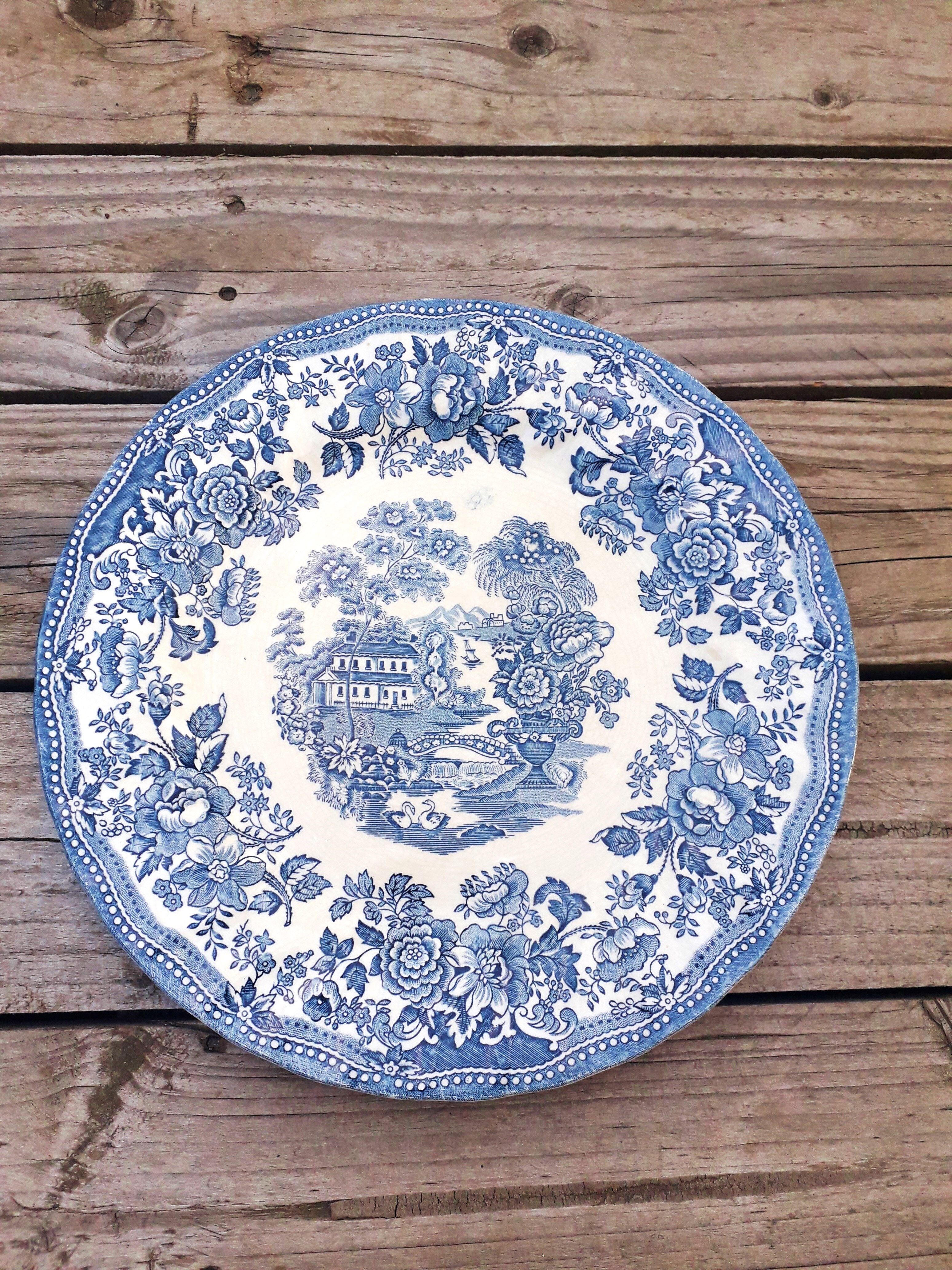 Assiette porcelaine anglaise vintage - myott - 1982