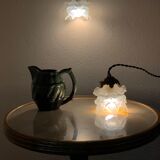 Duo of walking roses glasses Art Deco