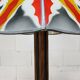 Lampe de sol Art Déco de l'École d'Amsterdam en vitrail