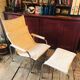 White leather armchair set "Strässle" by Hans Eichenberger, Switzerland 1970.