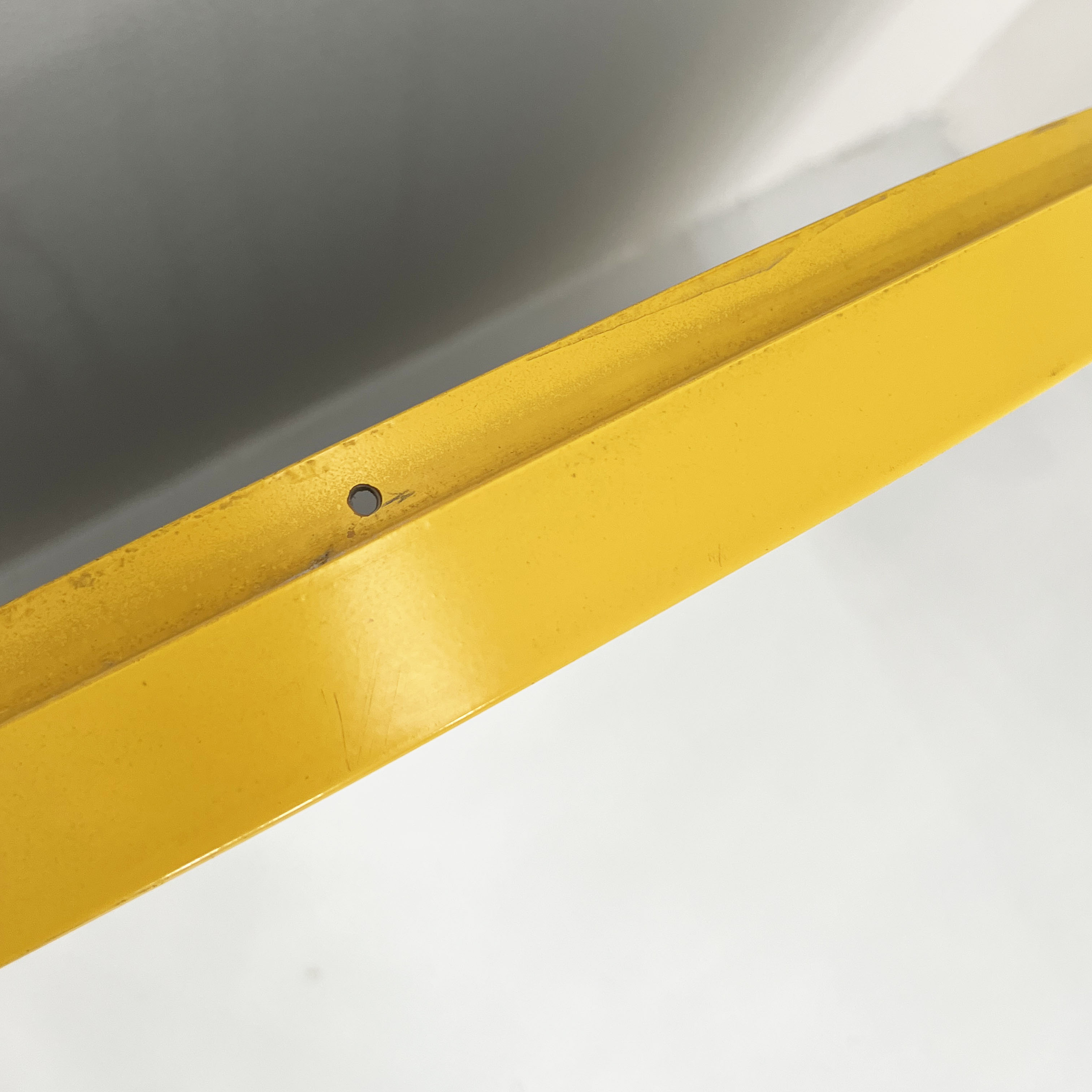 Mirror model 4720 yellow by Anna Castelli Ferrieri for Kartell 1980s 65x65cm
