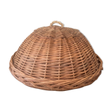 Vintage braided wicker fruit bell
