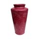 Burgundy ceramic vase MF Design, Germany 1980s.