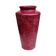Burgundy ceramic vase MF Design, Germany 1980s.