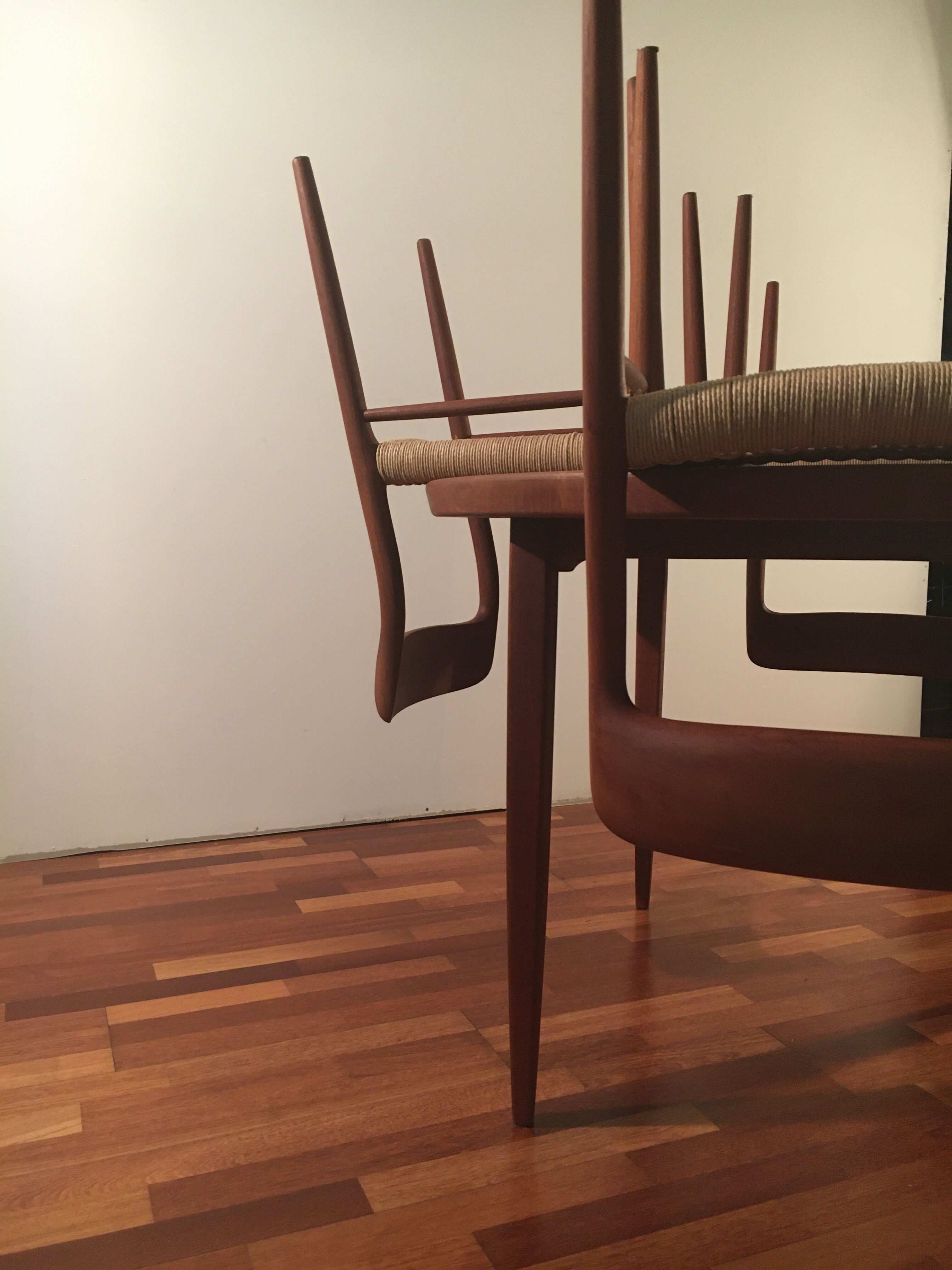 No.75 chairs & table by Niels Otto Muller for J.L. Mollers, 1950s