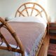 Vintage rattan bed for 2 people 140/190