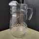 Jug, moulded pressed glass water carafe 1.6 L